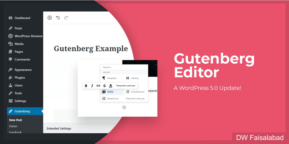 Gutenberg Editor — A WordPress 5.0 Update!